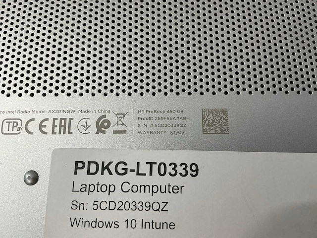 Laptop - hp - hp probook 450 g8 notebook pc - afbeelding 6 van  6