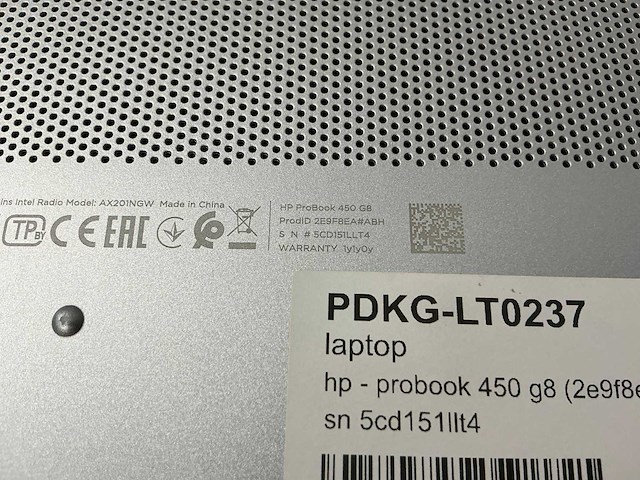 Laptop - hp - hp probook 450 g8 notebook pc - afbeelding 7 van  7