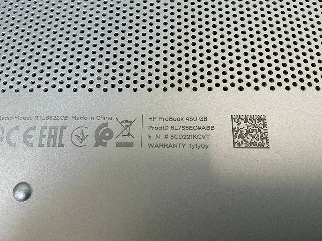Laptop - hp - hp probook 450 g8 notebook pc - afbeelding 4 van  4