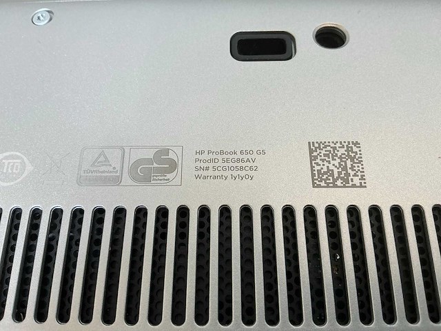 Laptop - hp - hp probook 650 g5 - afbeelding 8 van  8