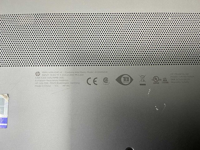 Laptop - hp - hp zbook 14u g6 - afbeelding 4 van  4