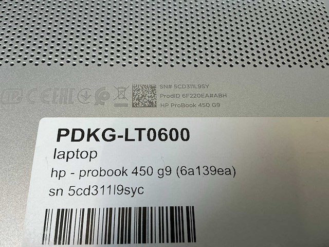 Laptop - hp - probook 450 15.6 inch g9 notebook pc - afbeelding 7 van  7