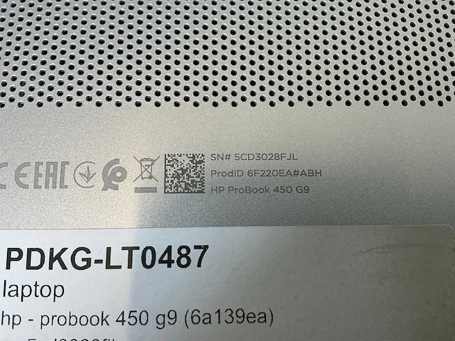Laptop - hp - probook 450 15.6 inch g9 notebook pc - afbeelding 7 van  7