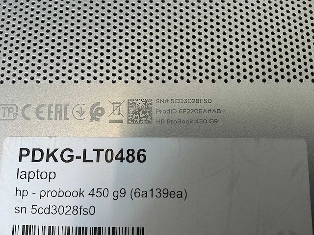 Laptop - hp - probook 450 15.6 inch g9 notebook pc - afbeelding 7 van  7
