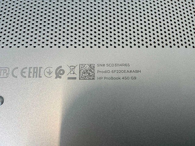 Laptop - hp - probook 450 15.6 inch g9 notebook pc - afbeelding 7 van  7