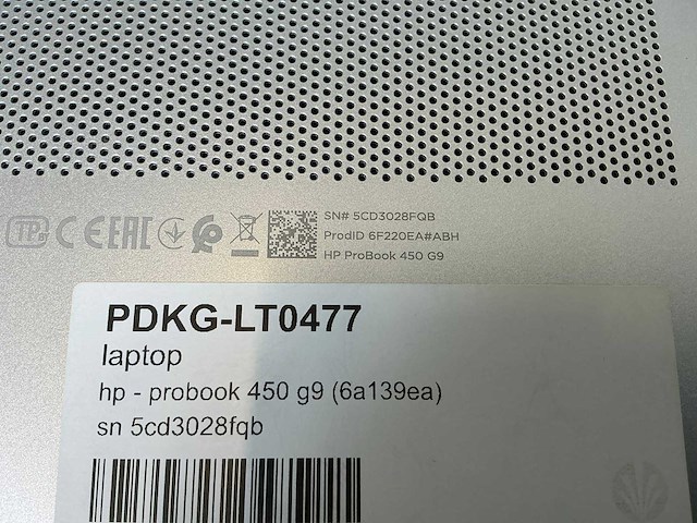 Laptop - hp - probook 450 15.6 inch g9 notebook pc - afbeelding 8 van  8