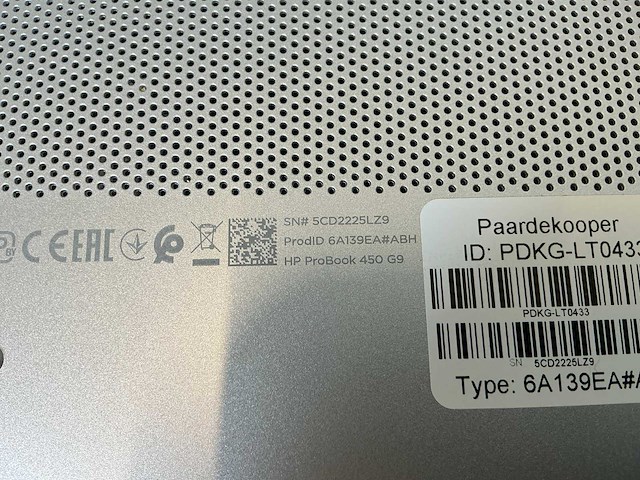 Laptop - hp - probook 450 15.6 inch g9 notebook pc - afbeelding 5 van  5