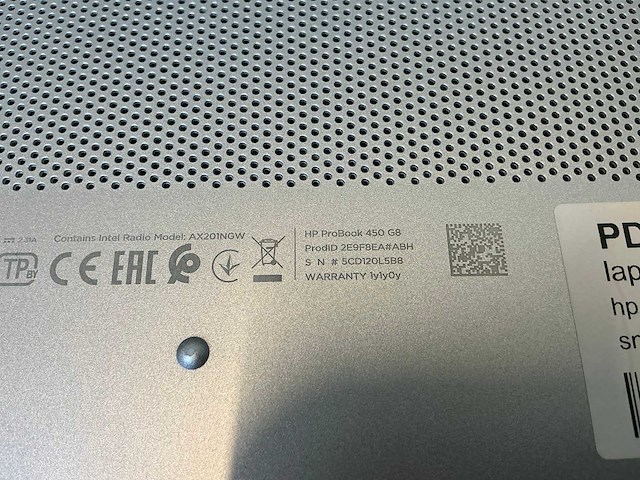 Laptop - hp - probook 450 g8 notebook pc - afbeelding 7 van  7