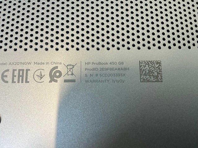 Laptop - hp - probook 450 g8 notebook pc - afbeelding 7 van  7