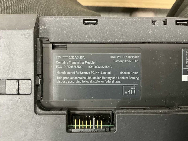 Laptop - lenovo - 20l6s5m40l - afbeelding 4 van  5