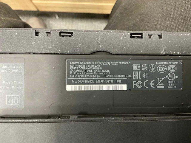 Laptop - lenovo - 20l6s5m40l - afbeelding 5 van  5