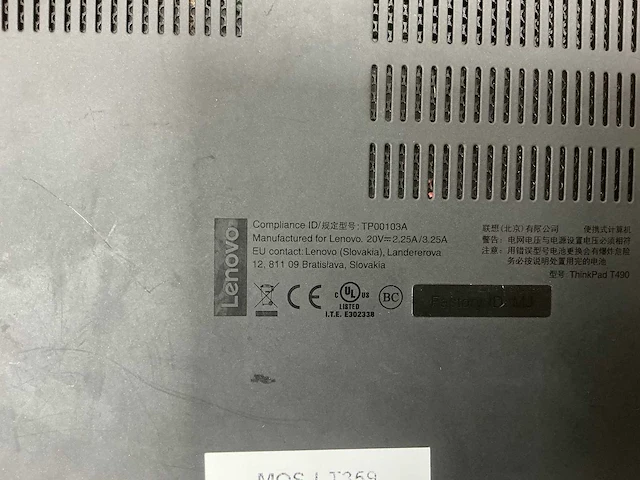 Laptop - lenovo - 20n2003nus - afbeelding 4 van  5