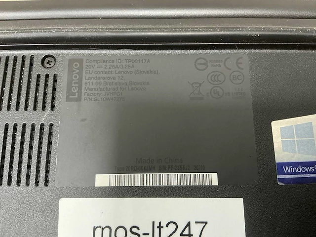 Laptop - lenovo - 20rd004jmh - afbeelding 4 van  4