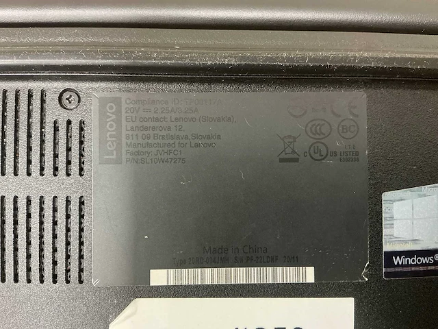 Laptop - lenovo - 20rd004jmh - afbeelding 4 van  4