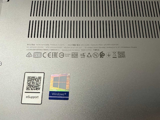 Laptop - lenovo - 20vd- thinkbook 14 g2 itl - afbeelding 7 van  7