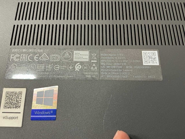 Laptop - lenovo - 20ve - afbeelding 6 van  6