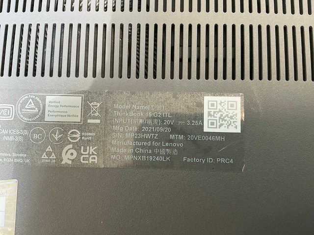 Laptop - lenovo - 20ve - afbeelding 6 van  6