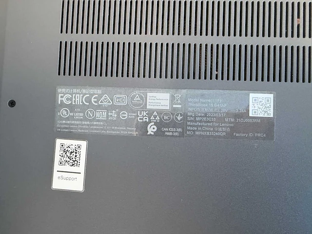Laptop - lenovo - 21dj - afbeelding 5 van  5