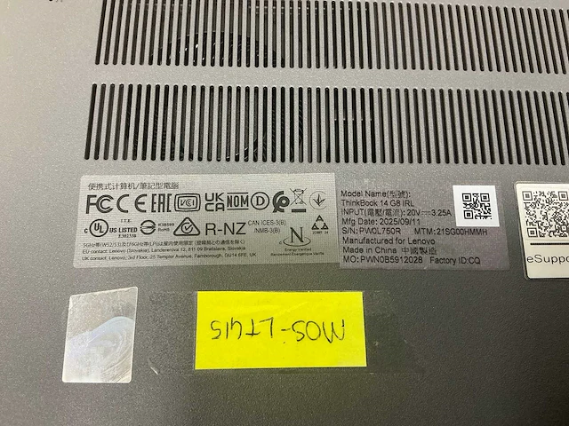 Laptop - lenovo - 21sg - afbeelding 4 van  4