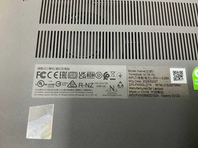 Laptop - lenovo - 21sj - afbeelding 4 van  4