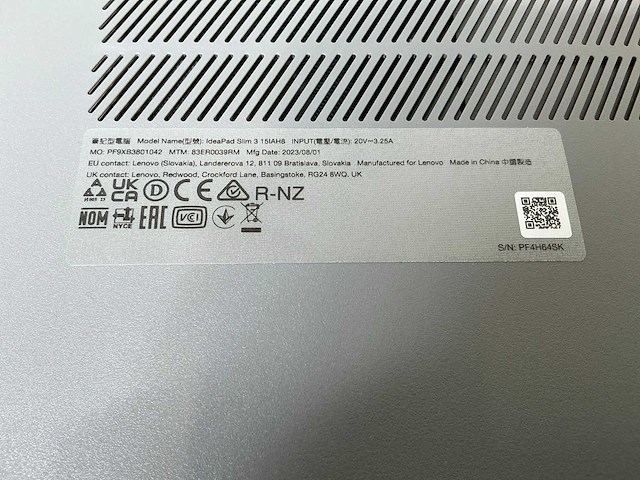 Laptop - lenovo - 83er - ideapad slim 3 - afbeelding 7 van  7