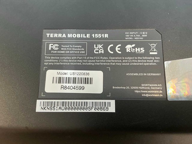 Laptop - wortmann_ag - terramobile 1551r - afbeelding 5 van  5