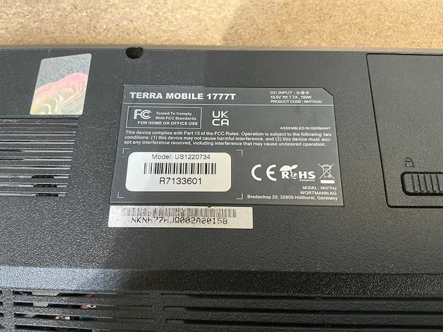 Laptop - wortmann_ag - terramobile 1777t - afbeelding 7 van  7