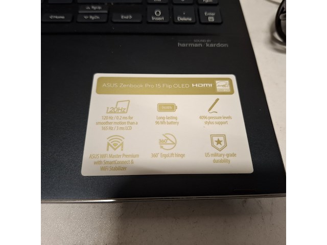 Laptop, asus, zenbook pro oled, zwart, 2023 - afbeelding 4 van  8