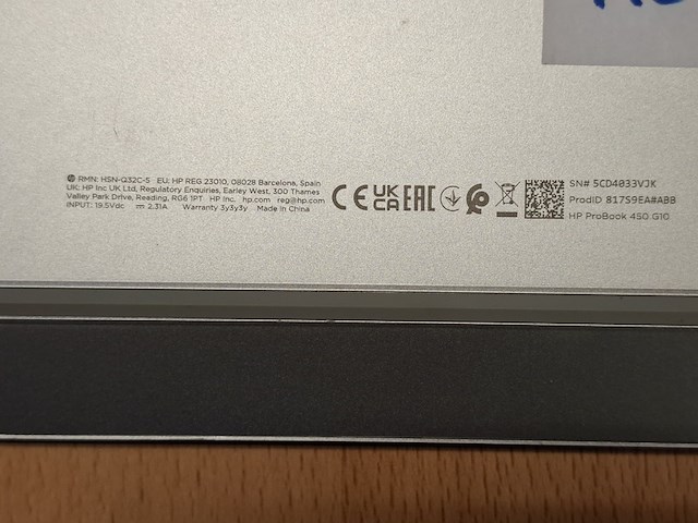 Laptop hp, hp probook intel core i5 - afbeelding 4 van  5