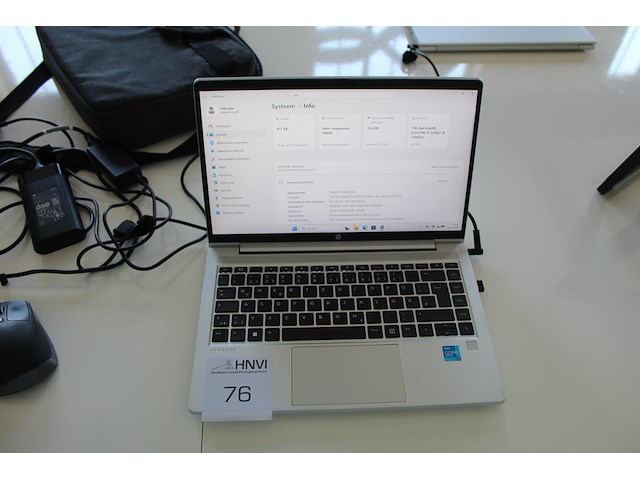 Laptop hp notebook, 16 gb ram, 477 gb ssd, intel core i5-1145g7 2.60 ghz. - afbeelding 1 van  4