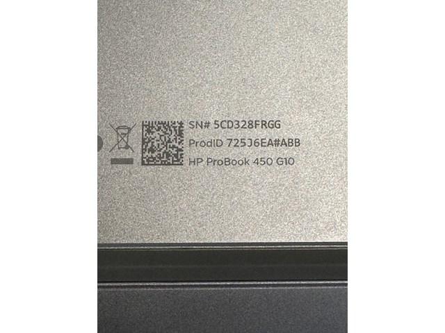 Laptop hp, probook 450 g10, zilver - afbeelding 7 van  8