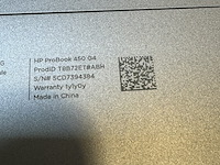 Laptop hp, probook 450 g4 - afbeelding 6 van  6