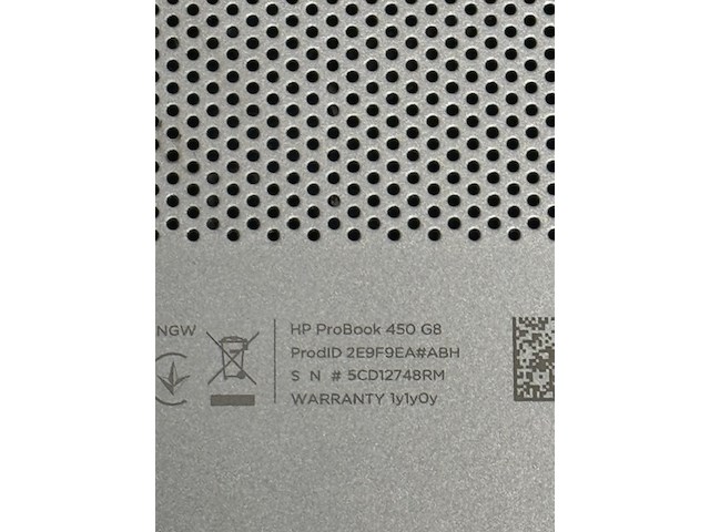 Laptop hp, probook 450 g8, zilver - afbeelding 6 van  7