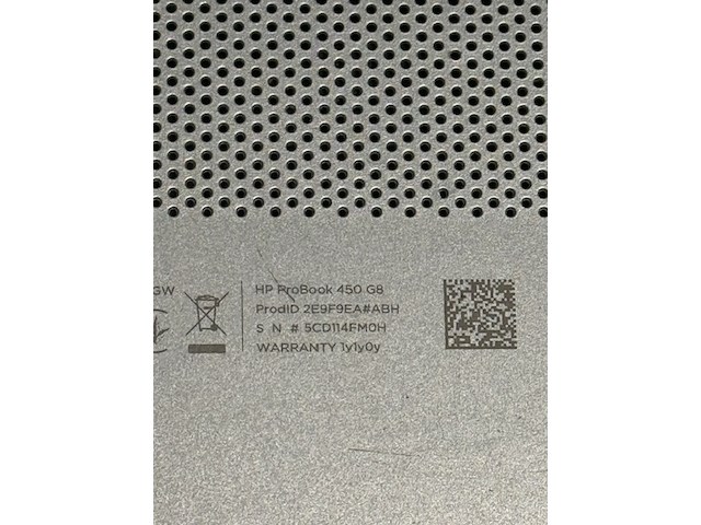 Laptop hp, probook 450 g8, zilver - afbeelding 8 van  9