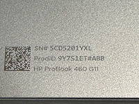 Laptop hp, probook 460 g11, zilver - afbeelding 7 van  8