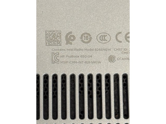 Laptop hp, probook 650 g4, zilver - afbeelding 2 van  10