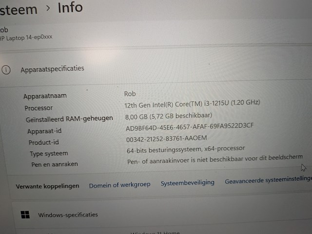 Laptop hp - afbeelding 6 van  8