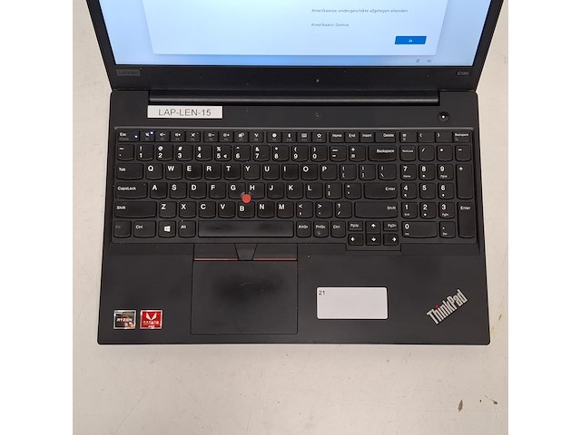 Laptop lenovo, thinkpad e595 - afbeelding 12 van  17