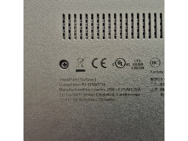 Laptop lenovo, thinkpad l15 - afbeelding 3 van  12