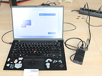 Laptop lenovo thinkpad x1 met 500 gb harde schijf, 128 mb grafische kaart, 16 gb intern geheugen, 11e gener...