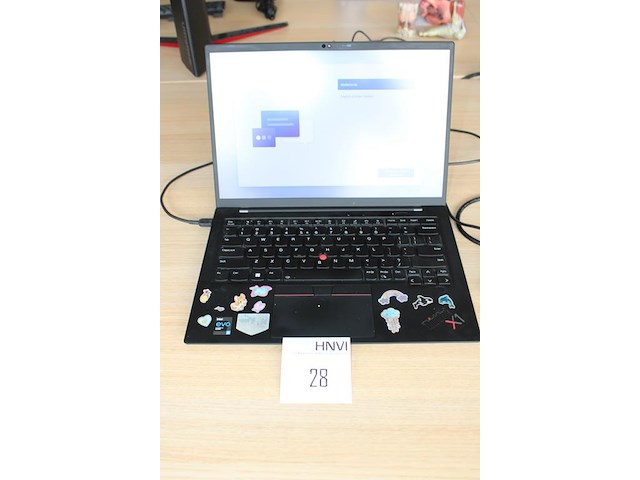 Laptop lenovo thinkpad x1 met 500 gb harde schijf, 128 mb grafische kaart, 16 gb intern geheugen, 11e gener... - afbeelding 2 van  3