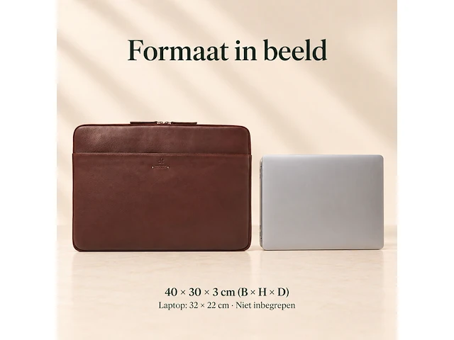 Laptophoes dr amsterdam, brown - afbeelding 6 van  6
