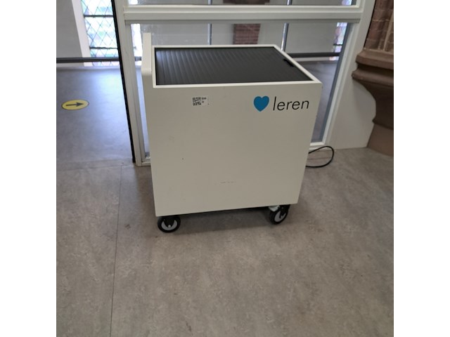 Laptopkar leren, drg32h1, wit - afbeelding 1 van  3