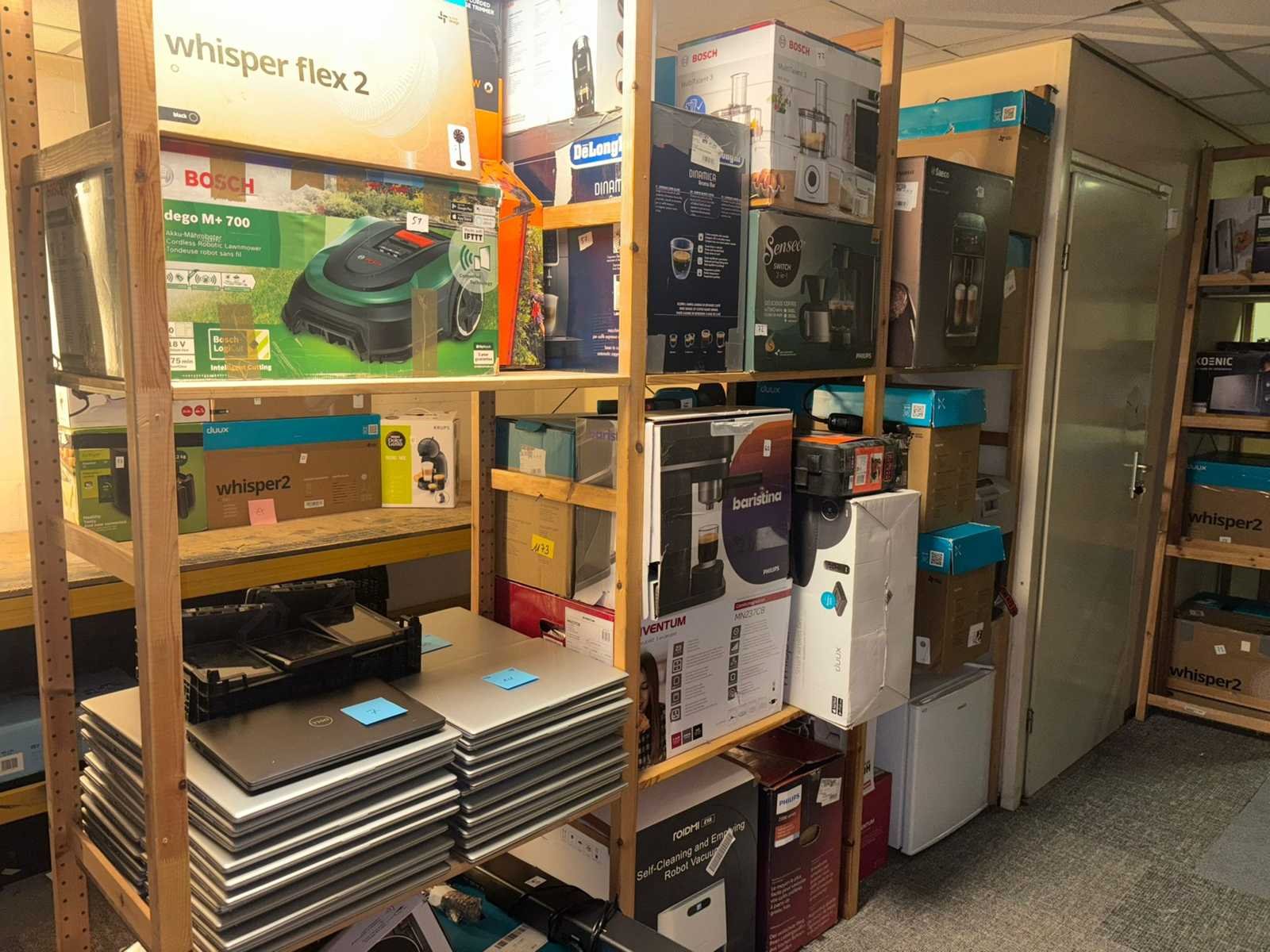 Laptops, telefoons, horeca apparatuur, samsung - lg onderdelen en retourgoederen