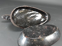 Laqué houten eend als dekseldoos - afbeelding 5 van  5