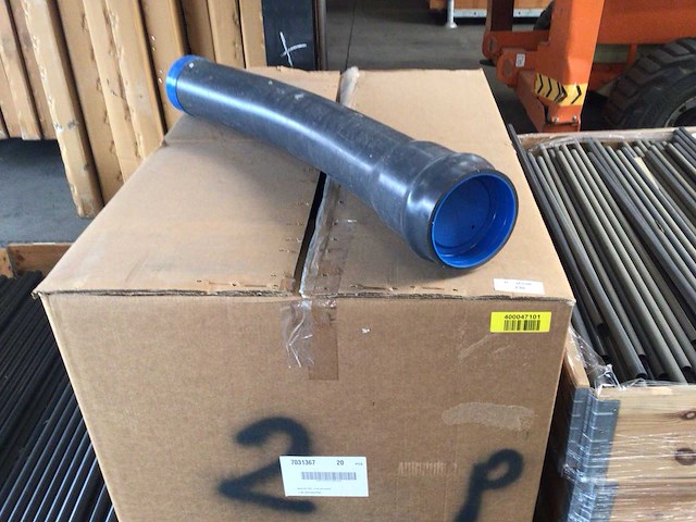 Lareter pvc-u curve 45° gethermovormd – en 1452 drukklasse (20x) - afbeelding 1 van  2