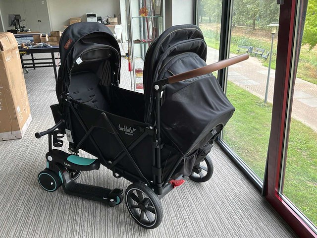 Larktale caravan dubbele kinderwagen - afbeelding 1 van  14