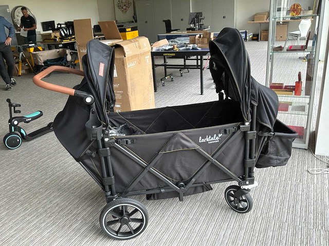 Larktale caravan dubbele kinderwagen - afbeelding 3 van  14