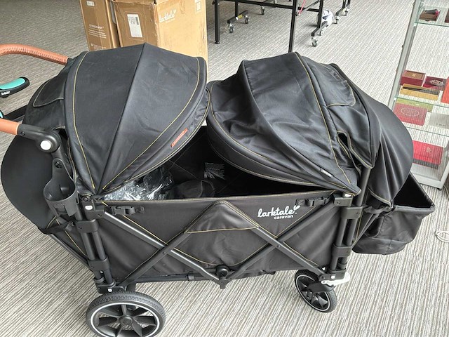 Larktale caravan dubbele kinderwagen - afbeelding 12 van  14