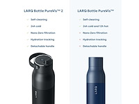 Larq purevis 2 waterfles 1000 ml roestvrijstaal zwart - afbeelding 2 van  4